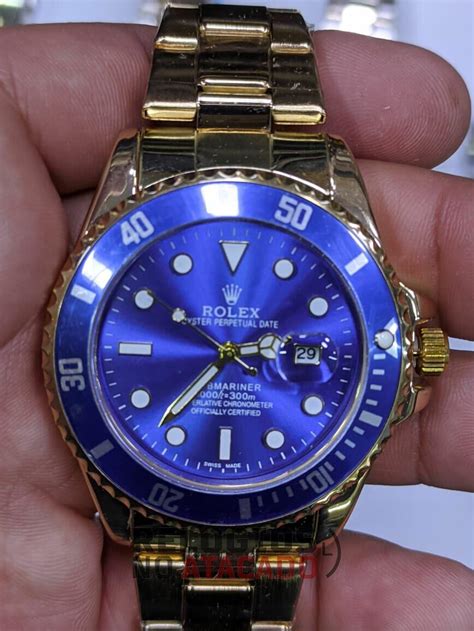 submariner azul rolex